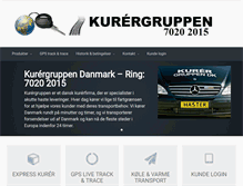 Tablet Screenshot of kurergruppen.dk